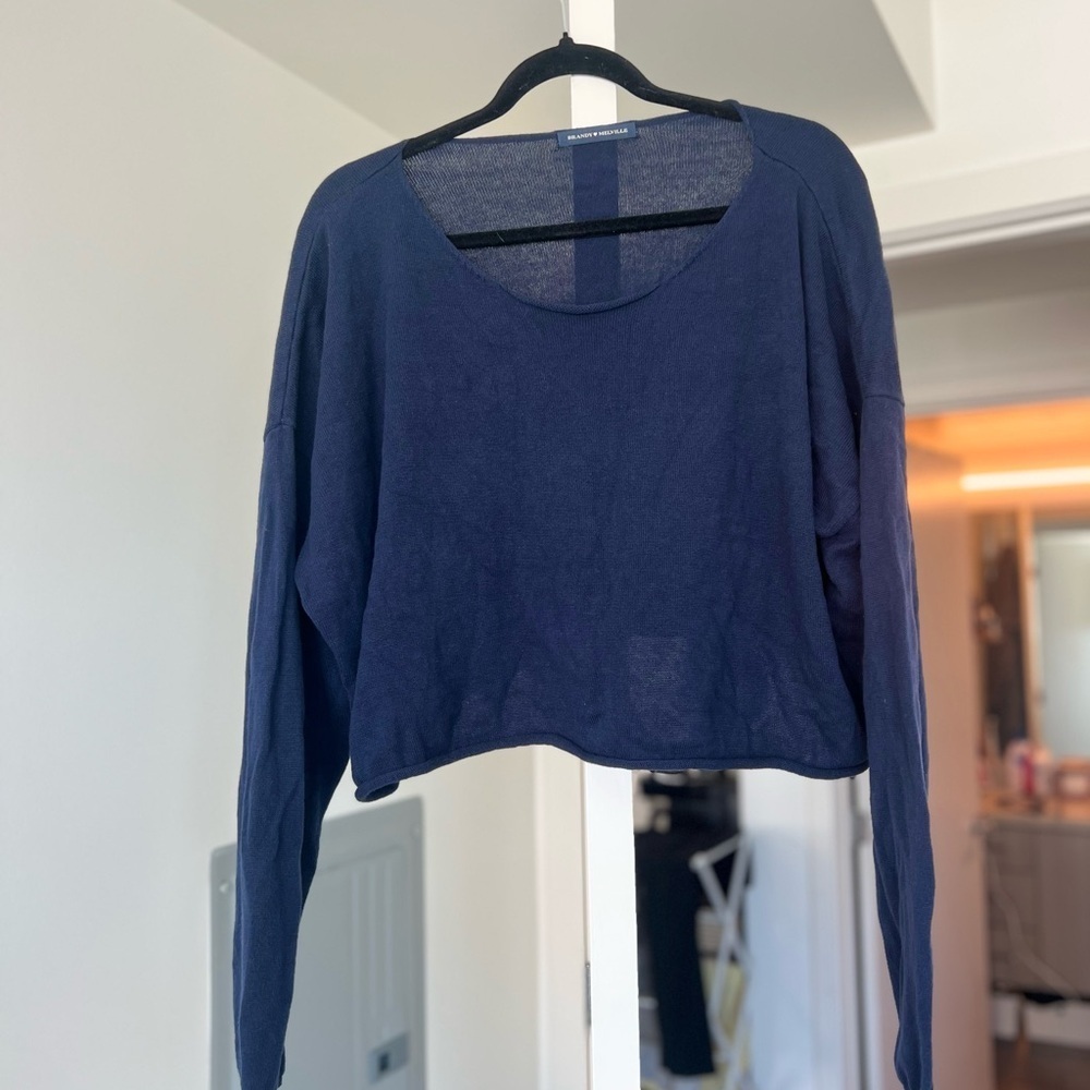 Brandy Melville Navy Blue Sweater